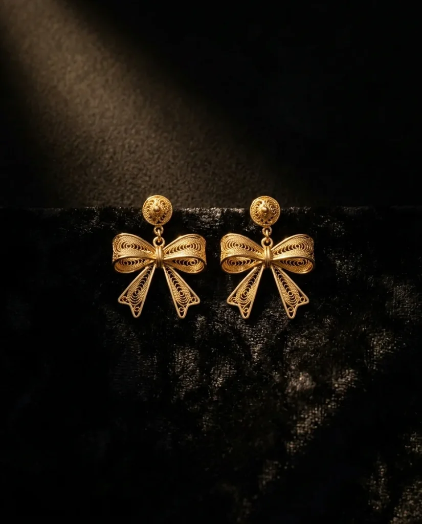 Bow Drop Earrings