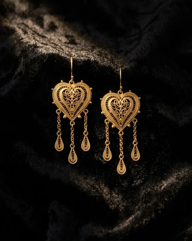 Chandelier Heart Earrings