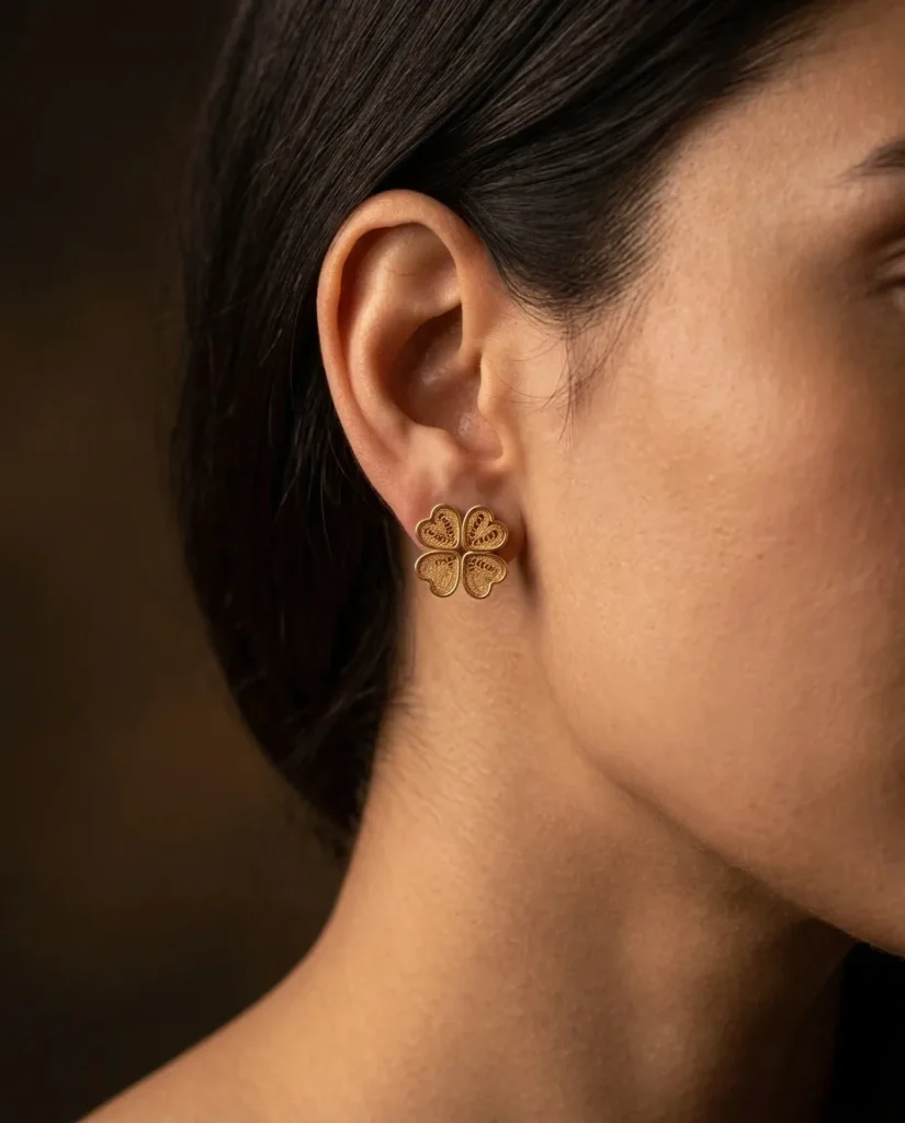 Clover Studs – worn
