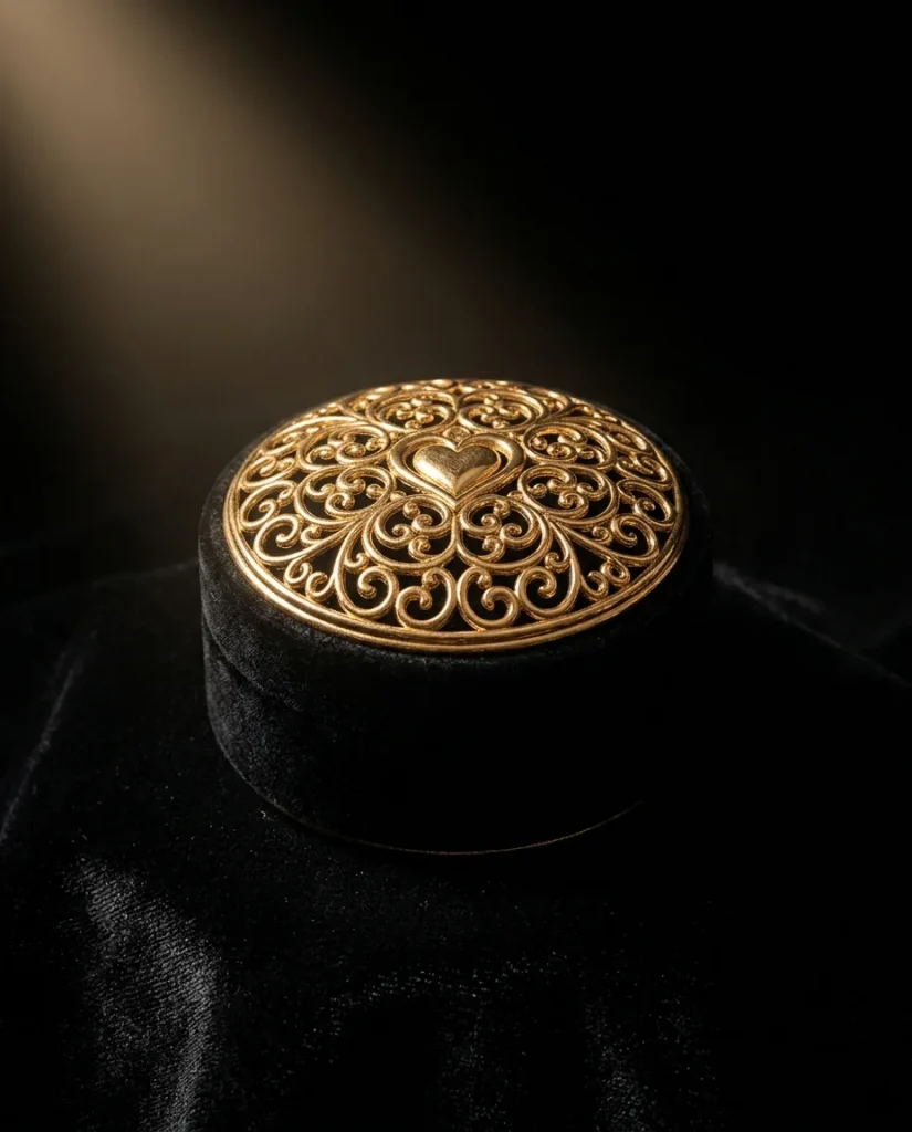 Heart Lid Trinket Box