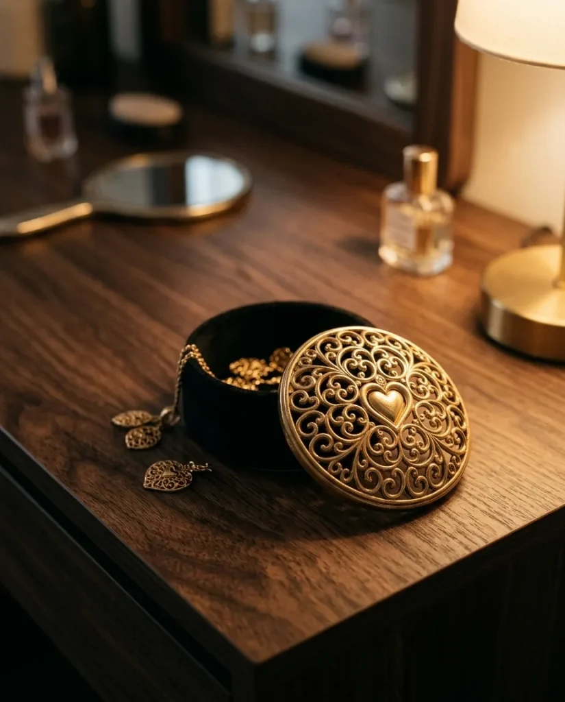 Heart Lid Trinket Box – worn