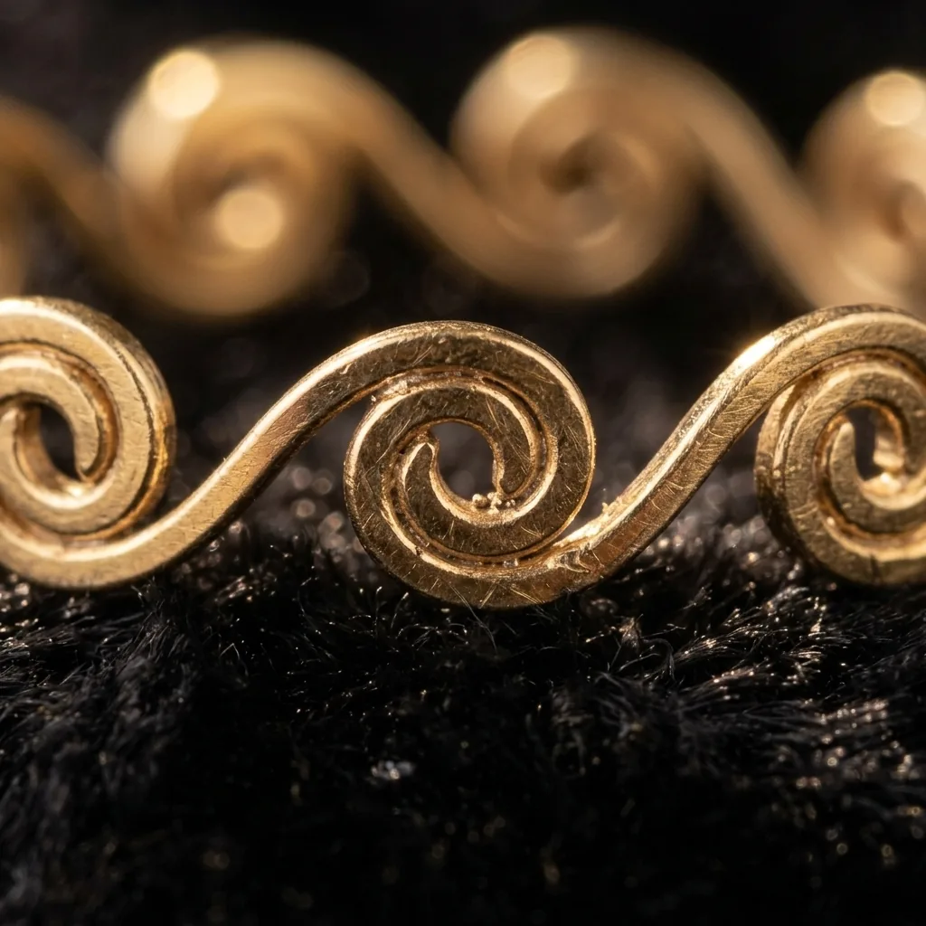 Onda Band Ring – close-up of the filigree