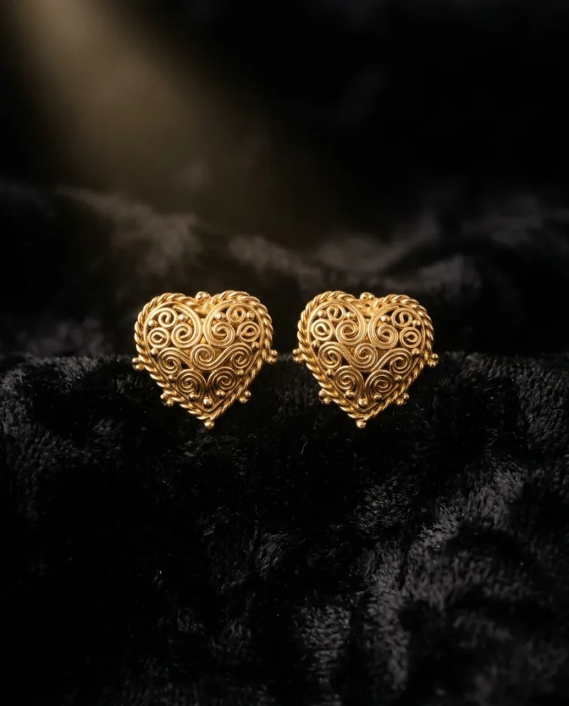 Petite Heart Studs