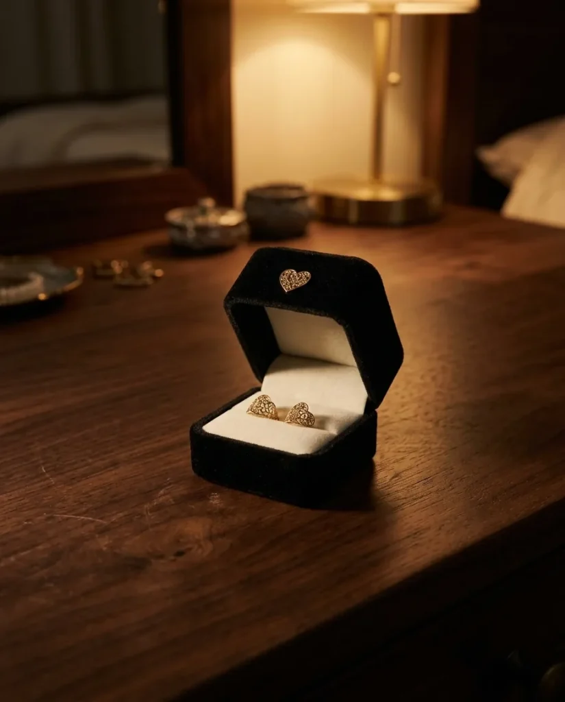 Velvet Ring Box – worn